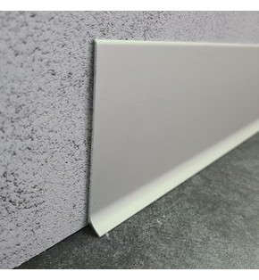 Микроплинтус L образный approf алюминий серебро 100x10