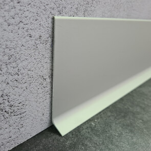 Микроплинтус L образный approf алюминий серебро 100x15