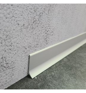 Микроплинтус L образный approf алюминий серебро 40x10