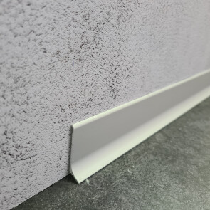 Микроплинтус L образный approf алюминий серебро 40x10