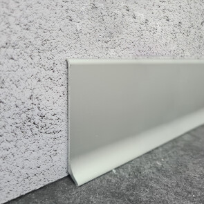 Микроплинтус L образный approf алюминий серебро 60x10