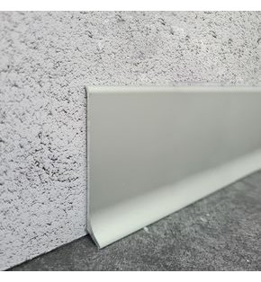 Микроплинтус L образный approf алюминий серебро 70x10