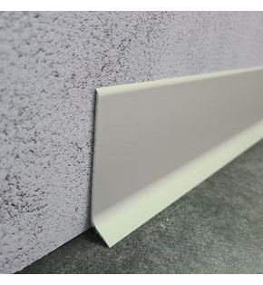 Микроплинтус L образный approf алюминий серебро 80x15