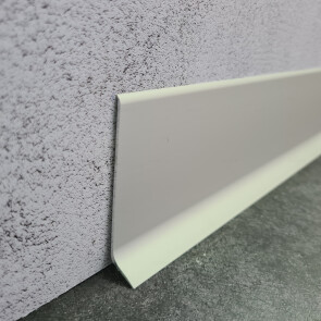 Микроплинтус L образный approf алюминий серебро 80x15