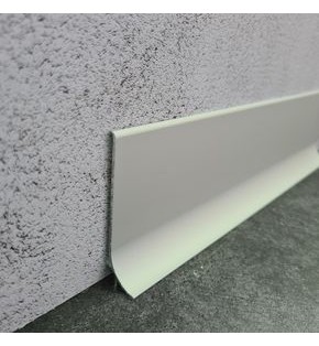 Микроплинтус L образный approf алюминий серебро 70x18