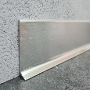 Микроплинтус L образный approf алюминий сатин 60x10