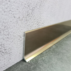 Микроплинтус L образный approf алюминий шампань/серый 80x10