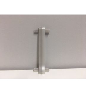 Соединитель к плинтусу approf ПВХ серебро 60x11
