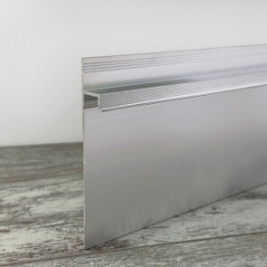 Плинтус алюминиевый под гипсокартон и штукатурку approf алюминий серебро 80x14.5