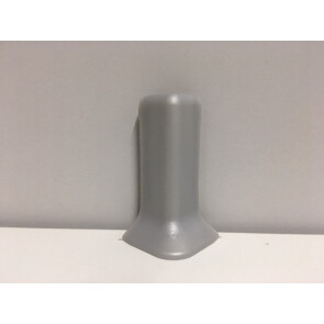 Угол внешний к плинтусу approf ПВХ серебро 60x11