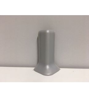 Угол внешний к плинтусу approf ПВХ серебро 80x10