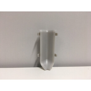 Угол внутренний к плинтусу approf ПВХ серебро 100x15