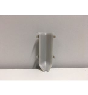 Угол внутренний к плинтусу approf ПВХ серебро 60x11