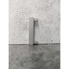 Заглушка к плинтусу approf металл серый 60x10