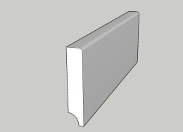 Плинтус triadoors МДФ шелл грей 80x10