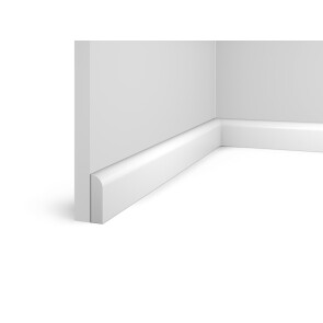 Плинтус HI WOOD полистирол белый 55x15