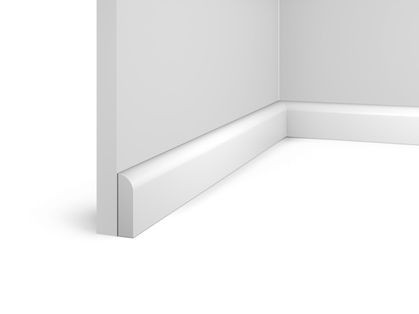 Плинтус HI WOOD полистирол белый 55x15