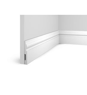 Плинтус HI WOOD полистирол белый 98x13