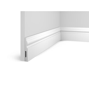 Плинтус HI WOOD полистирол белый 98x13