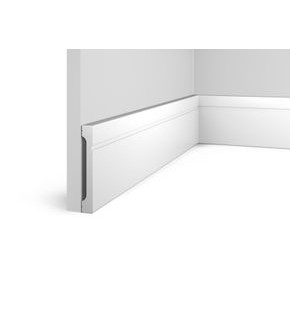Плинтус HI WOOD полистирол белый 110x16