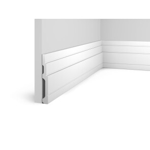 Плинтус HI WOOD полистирол белый 120x16