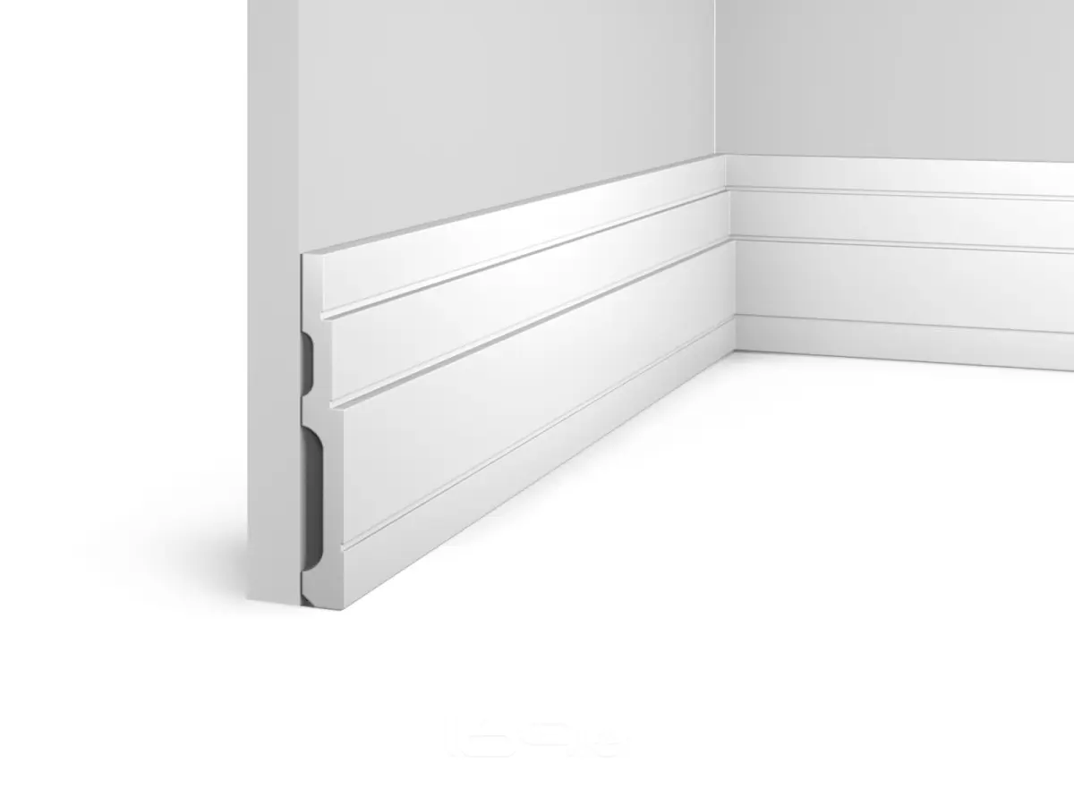 Плинтус напольный HI WOOD Полистирол Тип-B120V1 2000х120х16