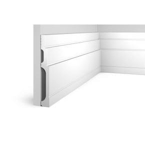 Плинтус HI WOOD полистирол белый 180x24