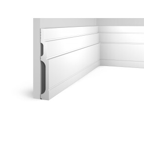 Плинтус HI WOOD полистирол белый 180x24