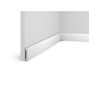 Плинтус HI WOOD полистирол белый 55x12