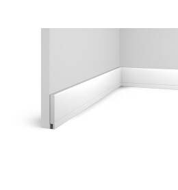 Плинтус HI WOOD полистирол белый 70x10.5