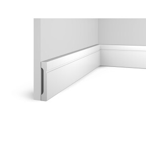 Плинтус HI WOOD полистирол белый 70x12