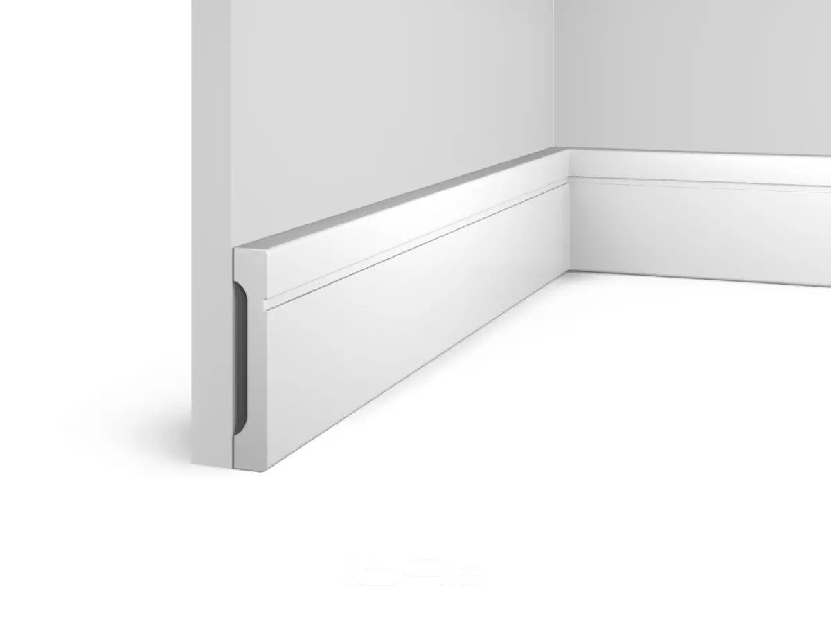 Плинтус напольный HI WOOD Полистирол Тип-B70V1L 2000х70х12