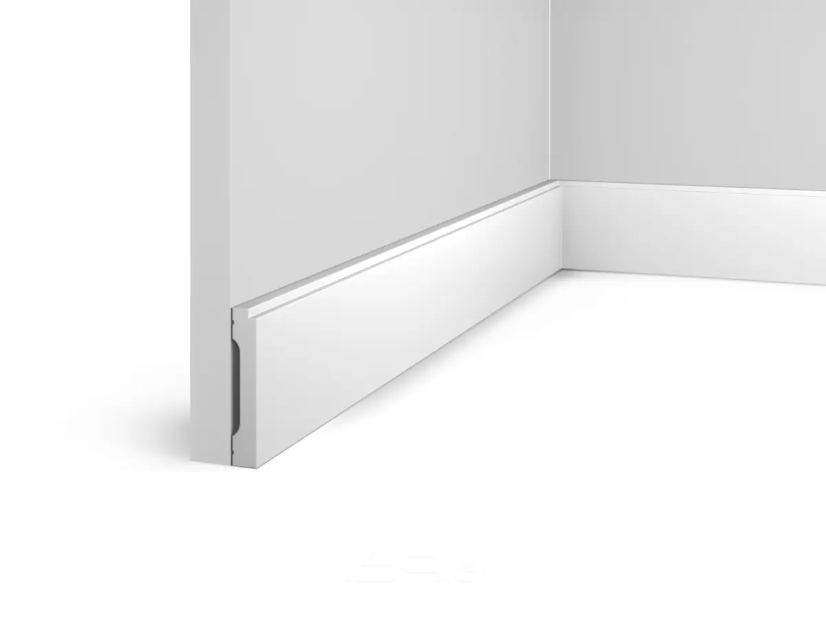 Плинтус напольный HI WOOD Полистирол Тип-B70V3 2000х70х12