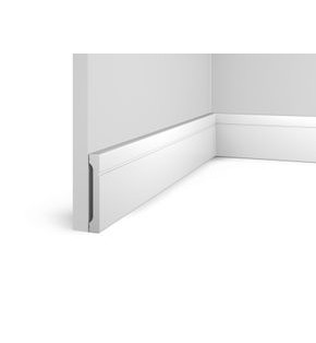 Плинтус HI WOOD полистирол белый 90x14