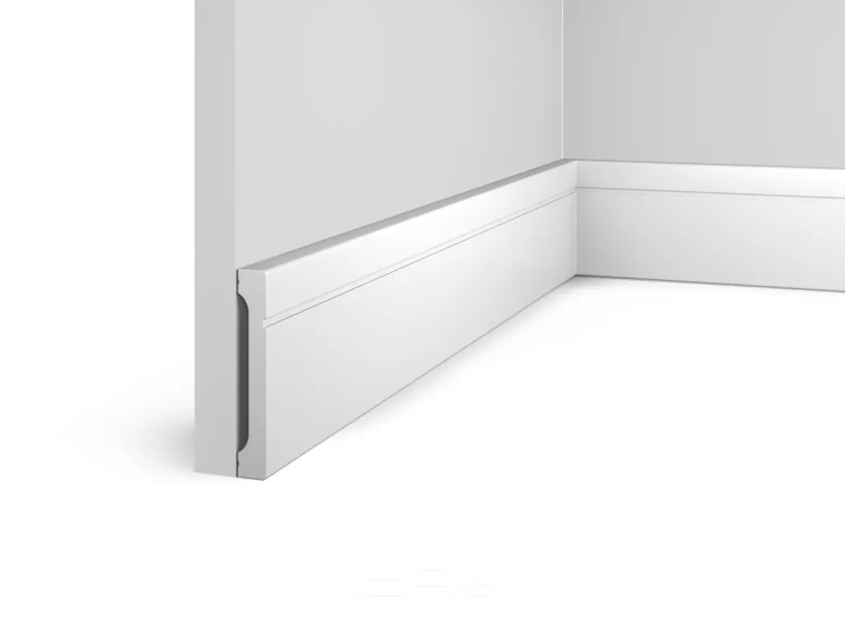 Плинтус напольный HI WOOD Полистирол Тип-B90V1L 2000х90х14