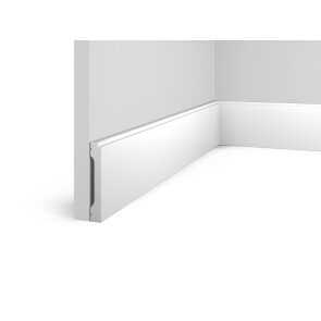 Плинтус HI WOOD полистирол белый 90x14