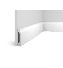 Плинтус HI WOOD полистирол белый 98x19.5