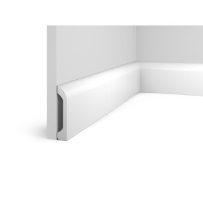 Плинтус HI WOOD полистирол белый 98x19.5