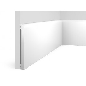 Плинтус HI WOOD полистирол белый 180x16