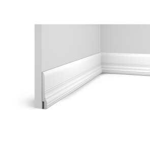 Плинтус HI WOOD полистирол белый 90x13.7