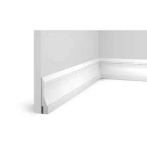 Плинтус HI WOOD полистирол белый 90x19