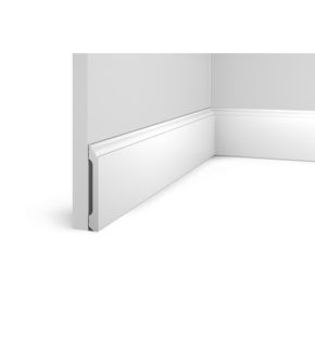 Плинтус HI WOOD полистирол белый 100x13