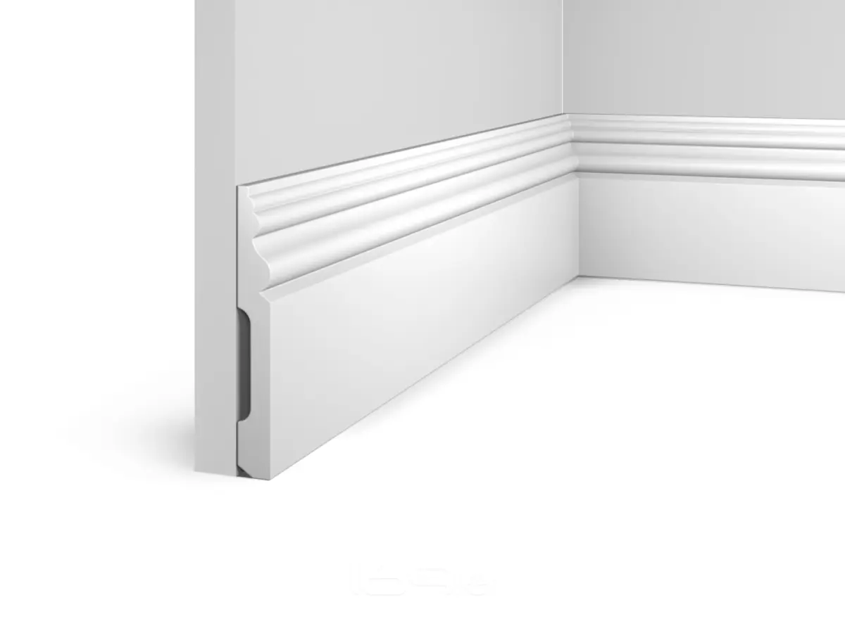 Плинтус  напольный HI WOOD Полистирол Тип-В126 2000х126х16