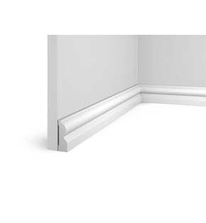 Плинтус HI WOOD полистирол белый 55x18.5