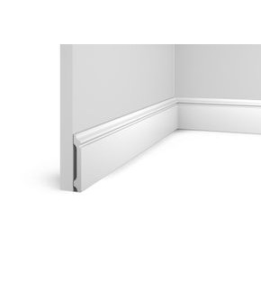 Плинтус HI WOOD полистирол белый 80x12.5