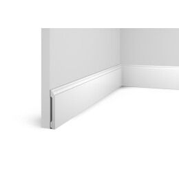Плинтус HI WOOD полистирол белый 80x12.5