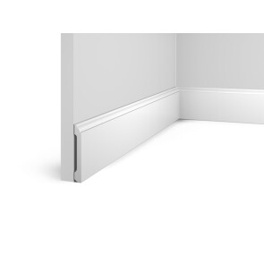 Плинтус HI WOOD полистирол белый 80x12.5