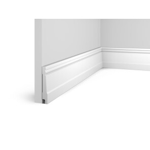 Плинтус HI WOOD полистирол белый 90x15