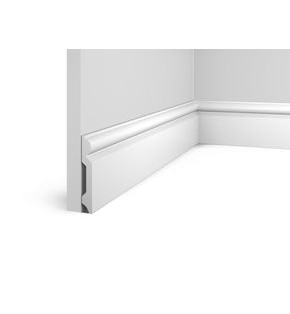 Плинтус HI WOOD полистирол белый 97x15