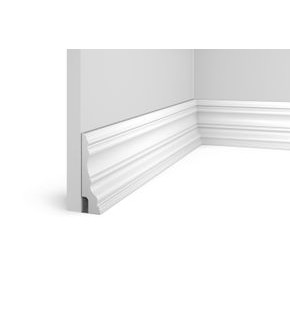 Плинтус HI WOOD полистирол белый 100x26